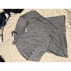 Under Armour Women's Gray Quarter-Zip Activewear Pullover Small